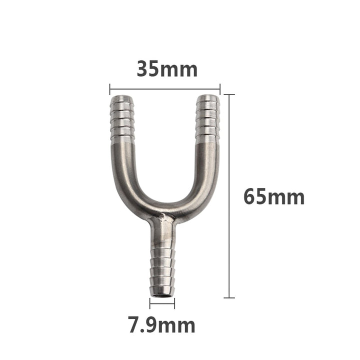 Stainless Steel U Shaped Hose Barb Tee 3 Way Beer Hose Connector | Stornfield