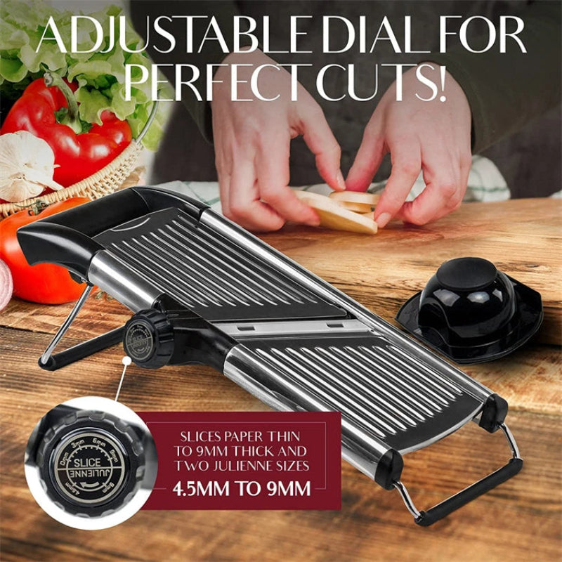 Stainless Steel Vegetable Cutter and Chopper Adjustable Manual Slicer | Stornfield