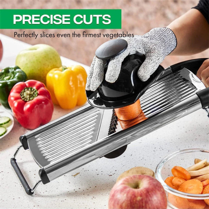 Stainless Steel Vegetable Cutter and Chopper Adjustable Manual Slicer | Stornfield
