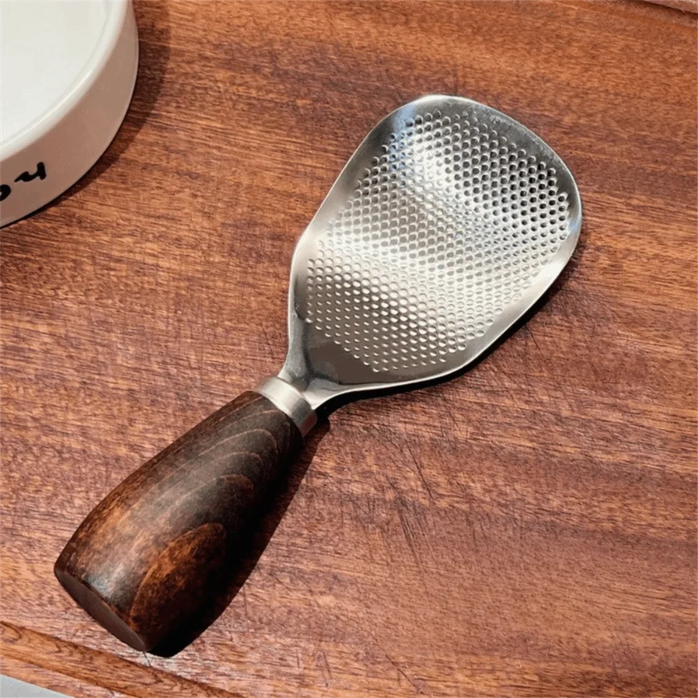 Stainless Steel Vertical Rice Spoon Spatula Wooden Handle Rice Spoon | Stornfield