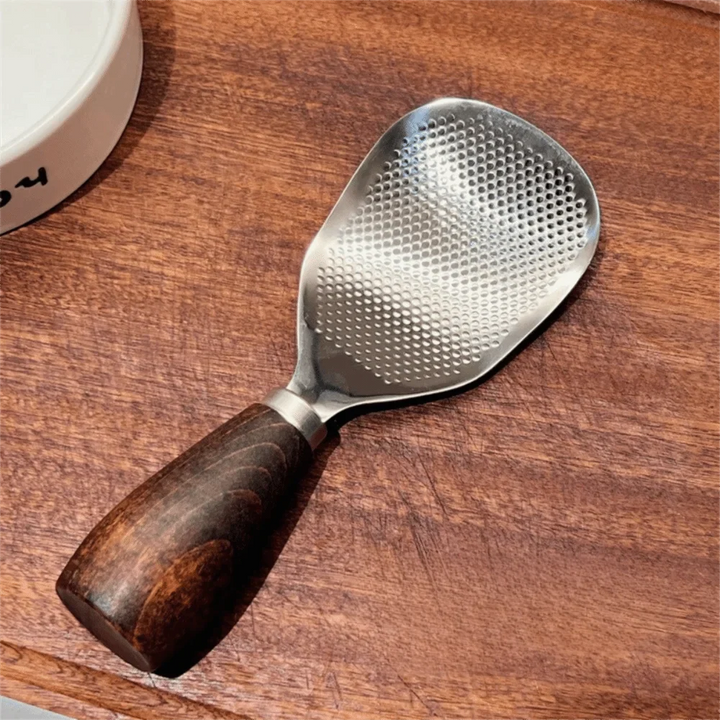 Stainless Steel Vertical Rice Spoon Spatula Wooden Handle Rice Spoon | Stornfield