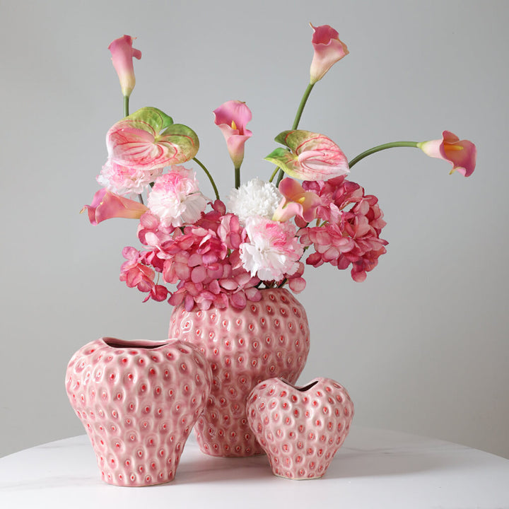 Stornfield | Strawberry Texture Ceramic Vase