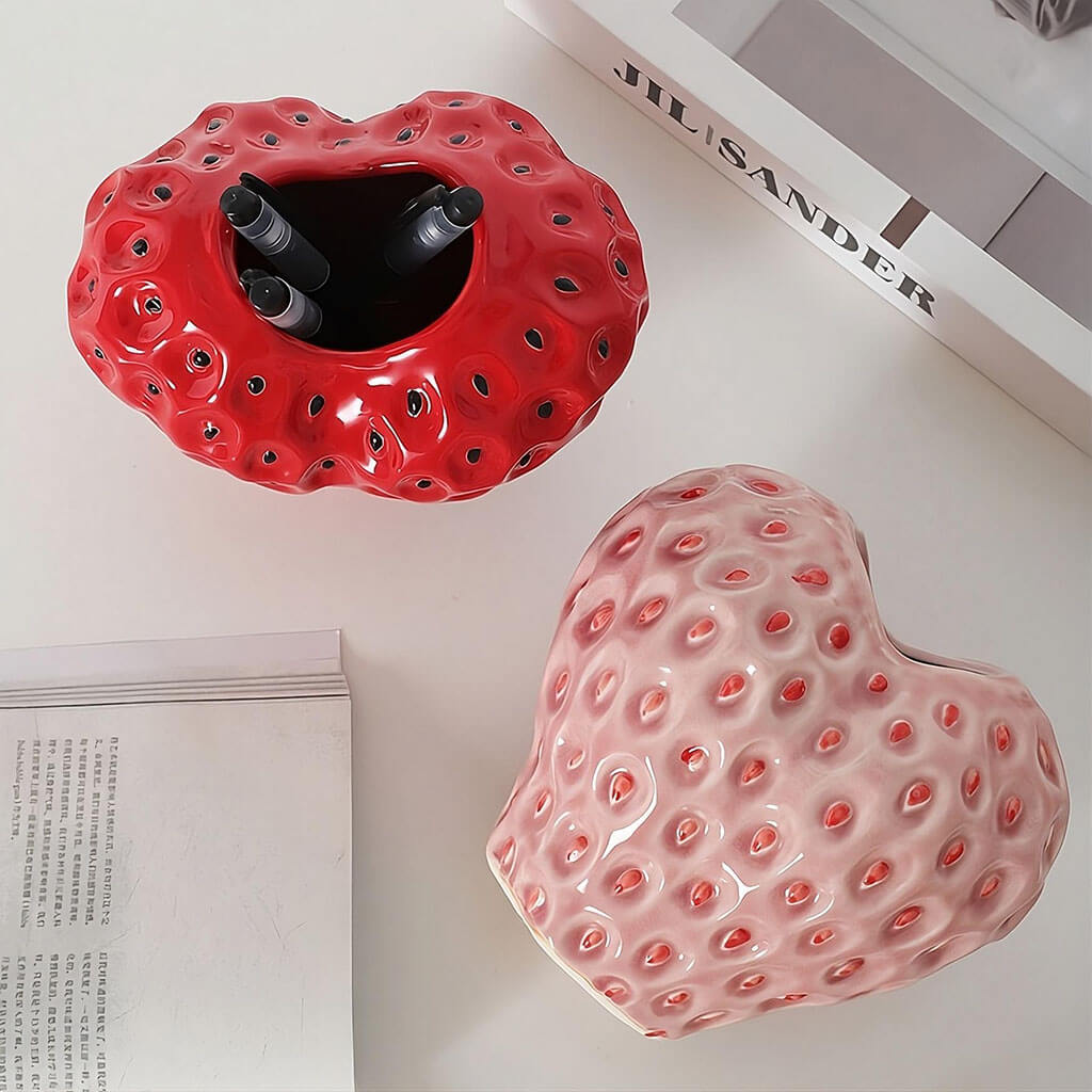 Stornfield | Strawberry Texture Ceramic Vase