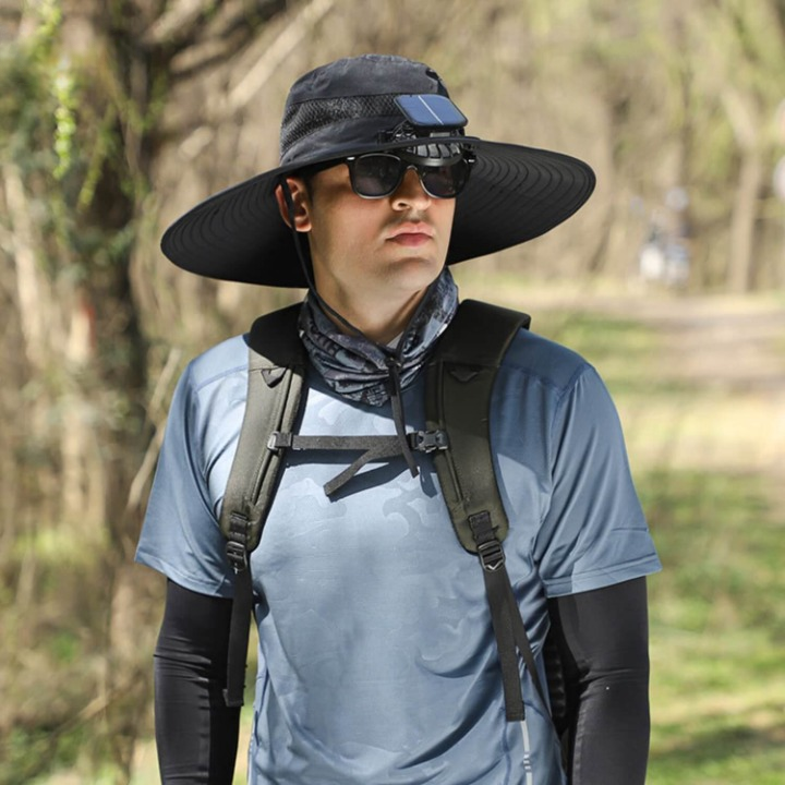 Solar-Powered Hat with Fan and UV Protection - SolarCool VentiHat | Stornfield