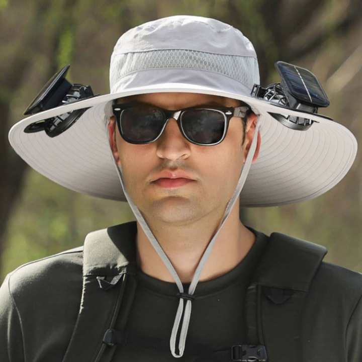 Solar-Powered Hat with Fan and UV Protection - SolarCool VentiHat | Stornfield