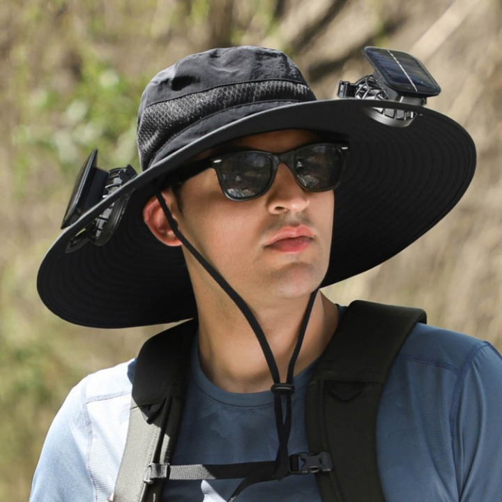 Solar-Powered Hat with Fan and UV Protection - SolarCool VentiHat | Stornfield