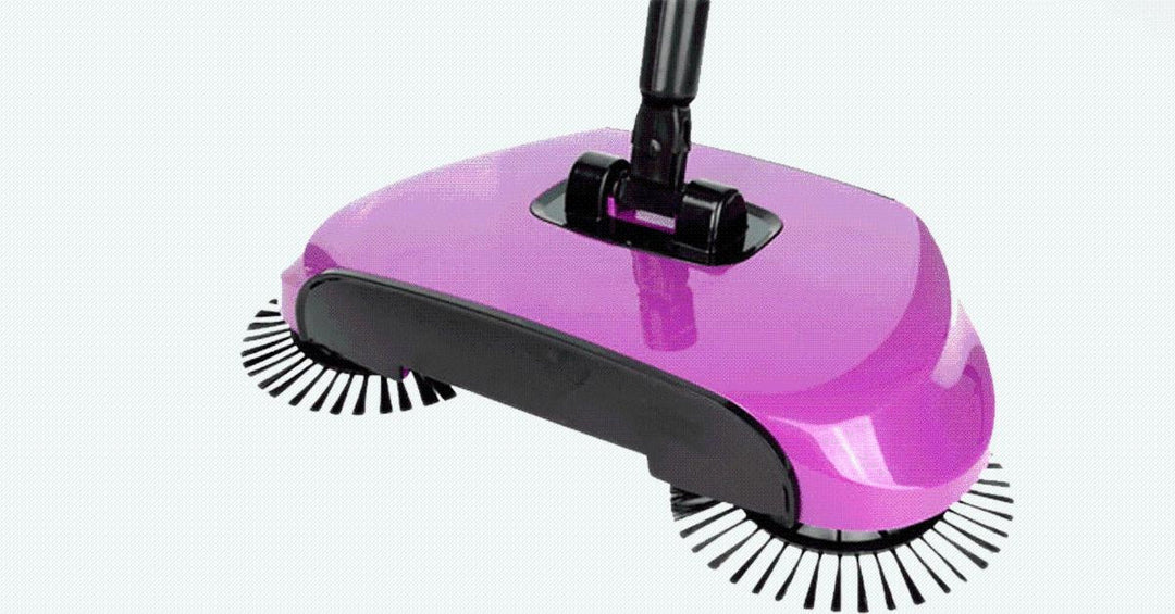 Modern Floor Sweeper with 360° Rotating Brushes | Stornfield