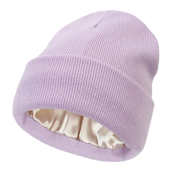 Stornfield | Noor Silk Winter Hat – Wool & Silk – Anti-Frizz Hair Protection