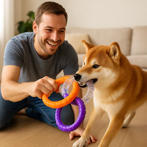 3 Ring Chew Toy for Dogs robust and tooth-friendly Stornfield