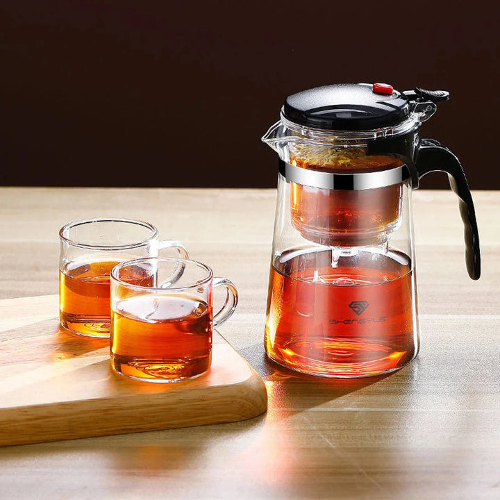 Tea Pot For Tea With Infuser Glass Kettle Heat Resistant Teapot | Stornfield