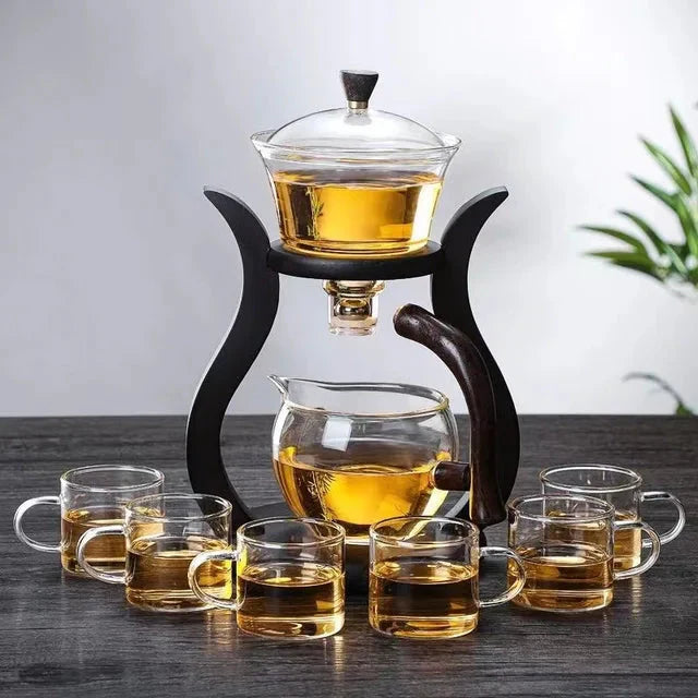 Tea Set Semi-Automatic Teapot with Infuser Magnetic Switch Glassware | Stornfield