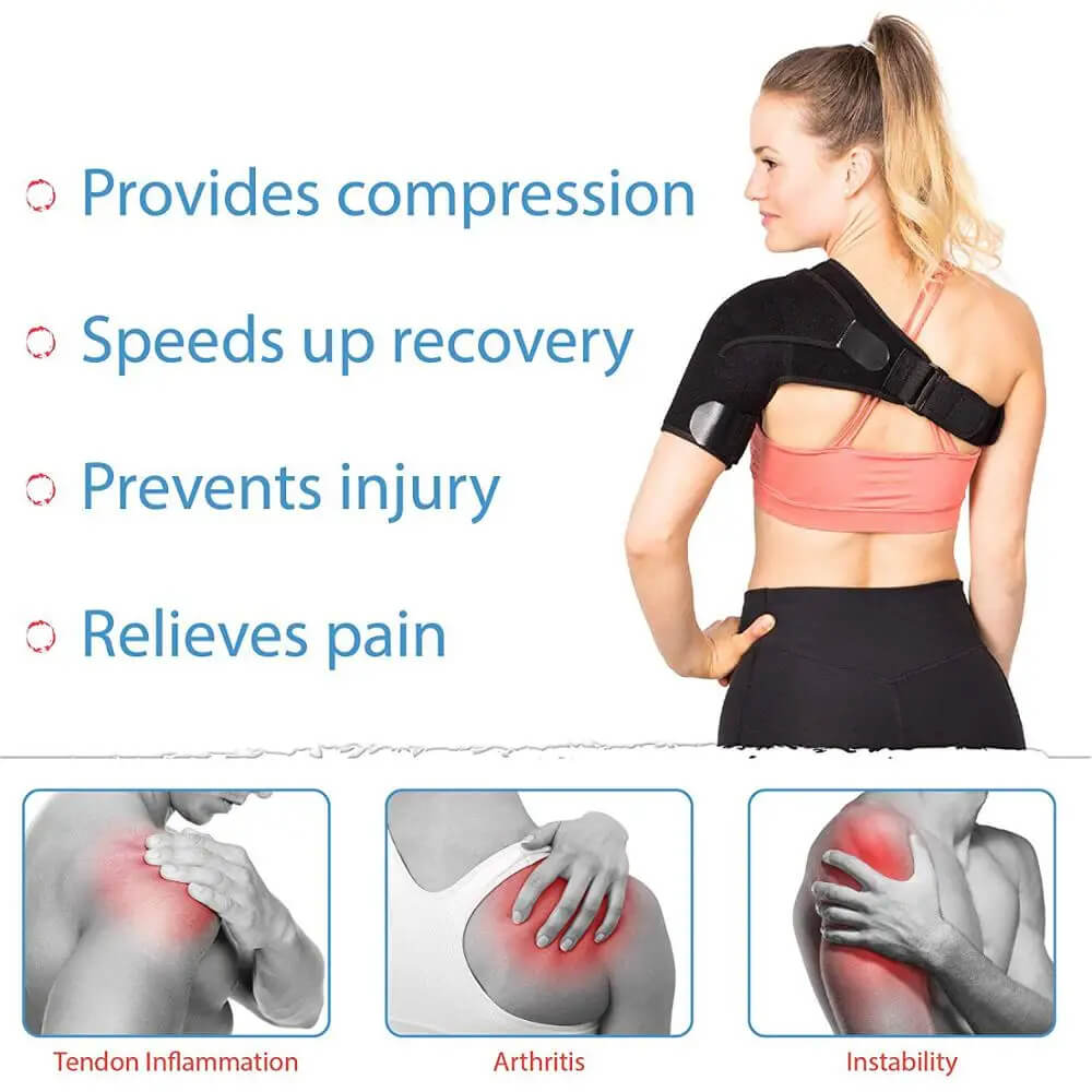 Stornfield | MythicGuard™ | Compression Shoulder Brace for Pain Relief & Support | Adjustable Fit for Sports & Daily Use