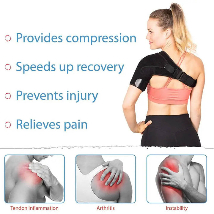 Stornfield | MythicGuard™ | Compression Shoulder Brace for Pain Relief & Support | Adjustable Fit for Sports & Daily Use