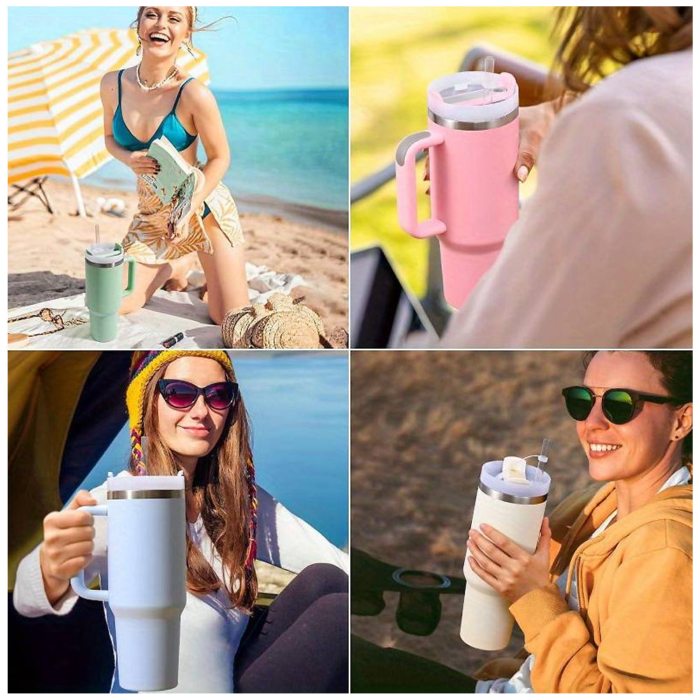 Tumbler Thermo mug 1200 ml with handle, lid and straw | Stornfield