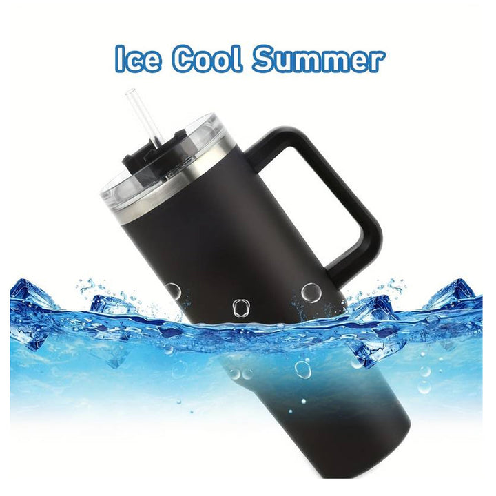 Tumbler Thermo mug 1200 ml with handle, lid and straw | Stornfield
