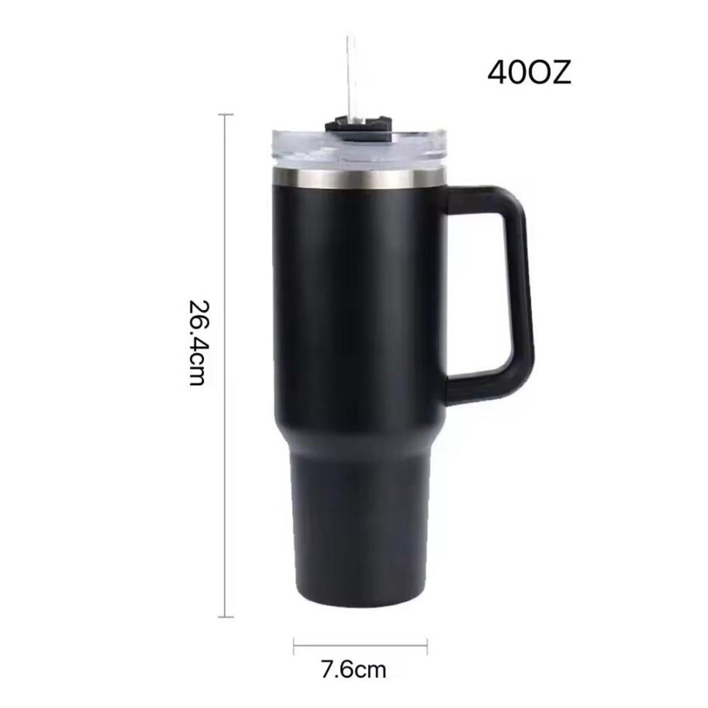 Tumbler Thermo mug 1200 ml with handle, lid and straw | Stornfield
