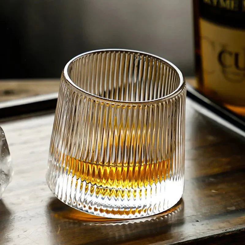 Stornfield | Textured Whisky Glass with Ripple Effect