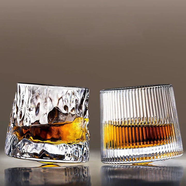 Stornfield | Textured Whisky Glass with Ripple Effect