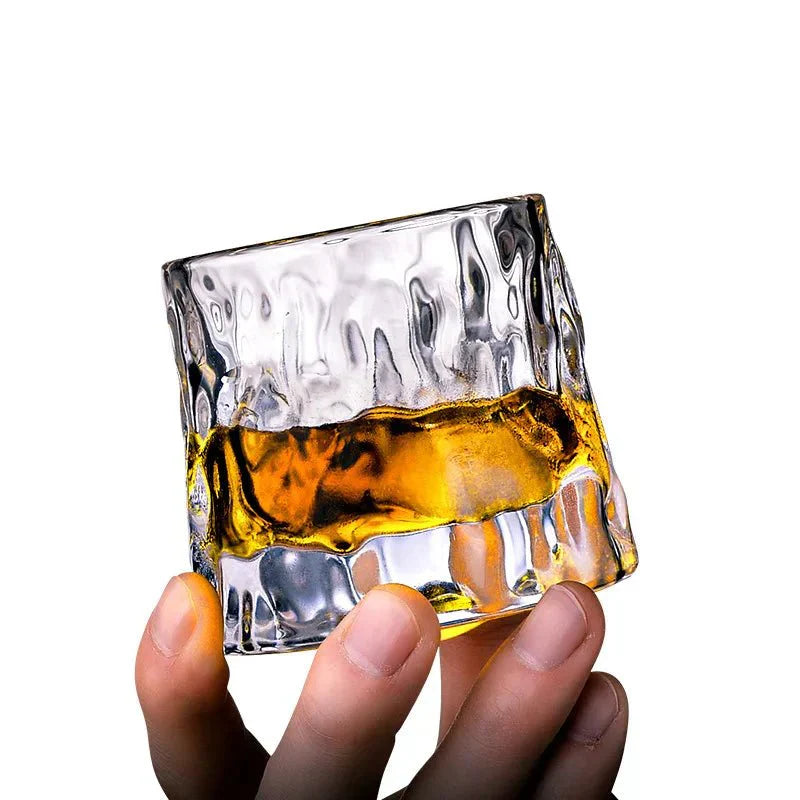 Stornfield | Textured Whisky Glass with Ripple Effect