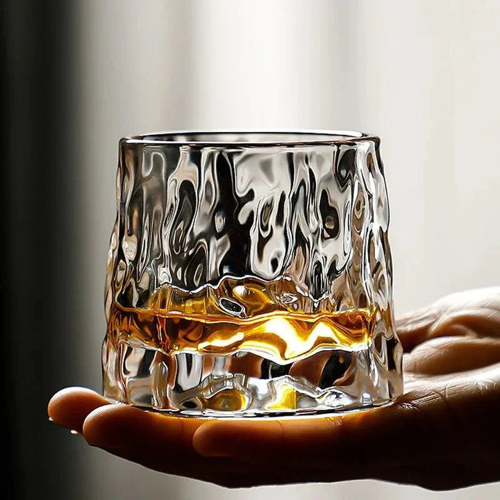 Stornfield | Textured Whisky Glass with Ripple Effect