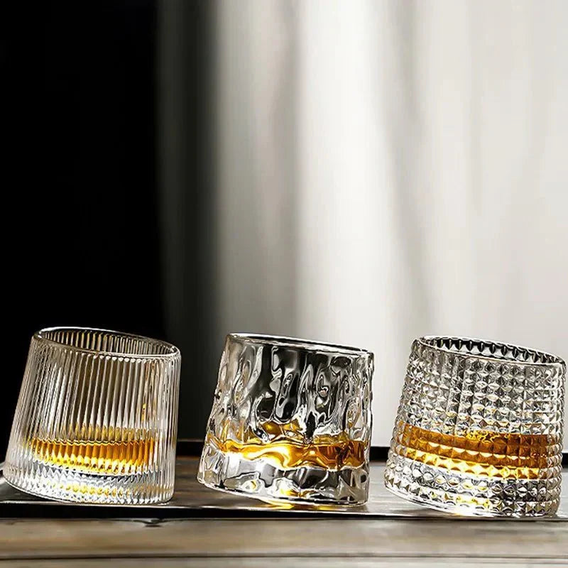 Stornfield | Textured Whisky Glass with Ripple Effect