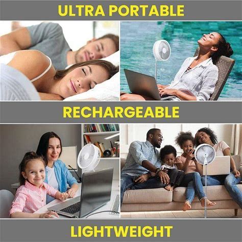 Portable Rechargeable Foldable Desk Fan | Stornfield