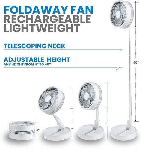 Portable Rechargeable Foldable Desk Fan | Stornfield