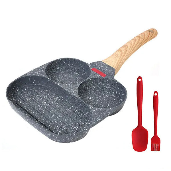 Thickened Omelet Egg Frying Pan with Lid Nonstick 4 Cups Pancake Pan | Stornfield