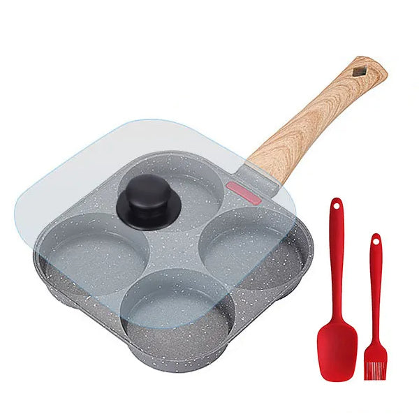 Thickened Omelet Egg Frying Pan with Lid Nonstick 4 Cups Pancake Pan | Stornfield