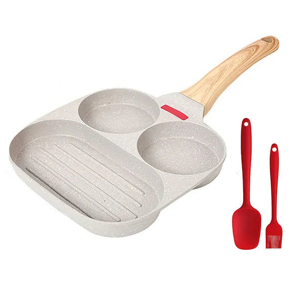 Thickened Omelet Egg Frying Pan with Lid Nonstick 4 Cups Pancake Pan | Stornfield