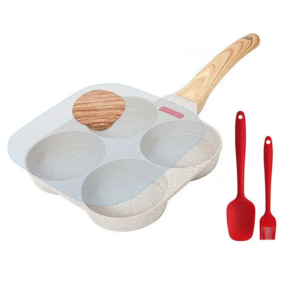 Thickened Omelet Egg Frying Pan with Lid Nonstick 4 Cups Pancake Pan | Stornfield