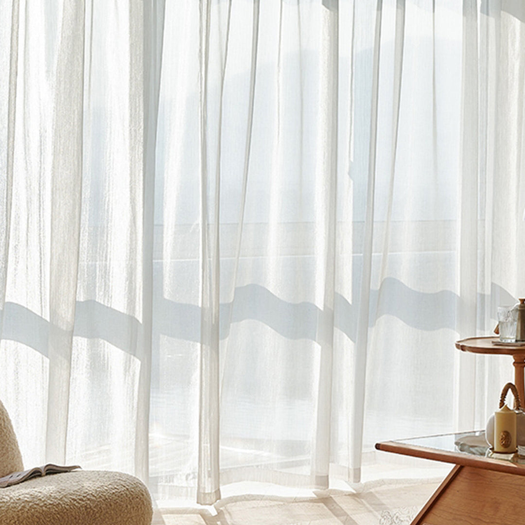 Transparent Linen Curtains, Light and Modern for Living Room | Stornfield