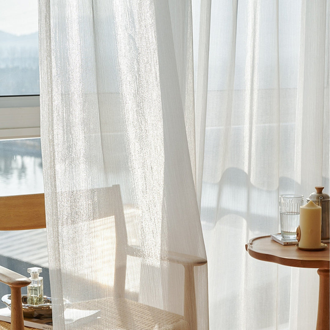Transparent Linen Curtains, Light and Modern for Living Room | Stornfield
