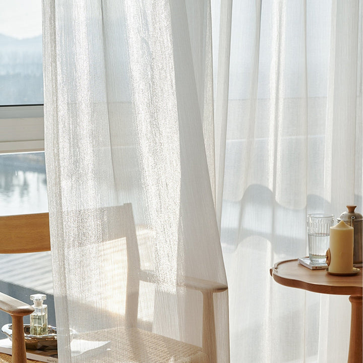 Transparent Linen Curtains, Light and Modern for Living Room | Stornfield