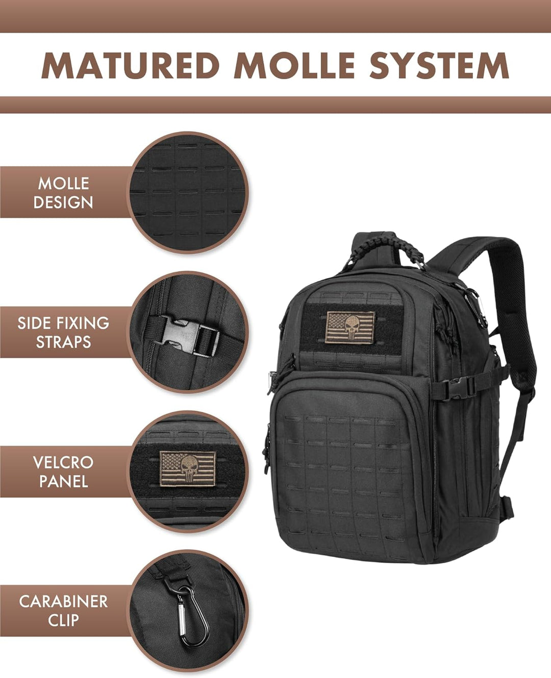 35L Outdoor Tactical Backpack with Molle System and Laptop Storage | Stornfield