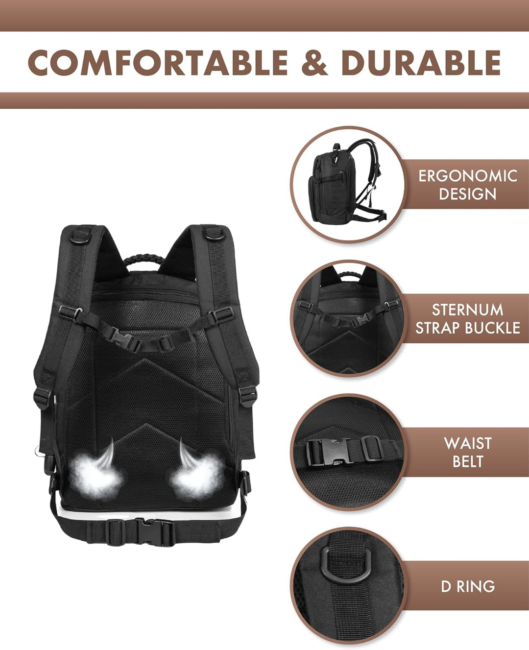 35L Outdoor Tactical Backpack with Molle System and Laptop Storage | Stornfield
