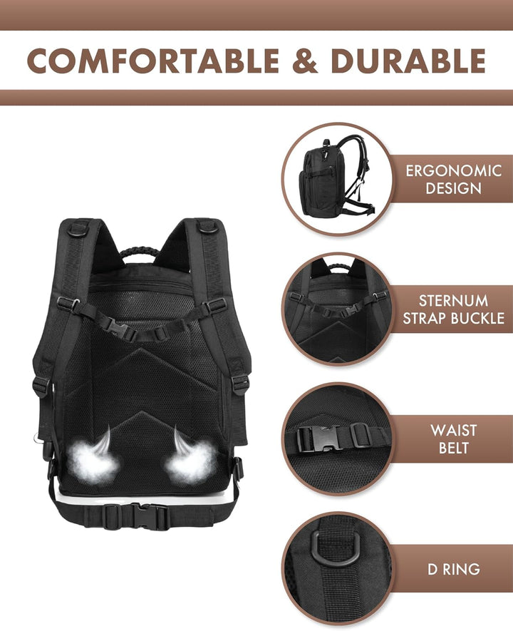 35L Outdoor Tactical Backpack with Molle System and Laptop Storage | Stornfield