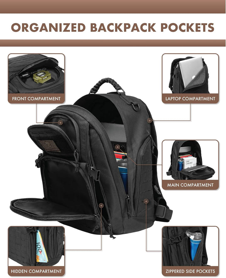 35L Outdoor Tactical Backpack with Molle System and Laptop Storage | Stornfield