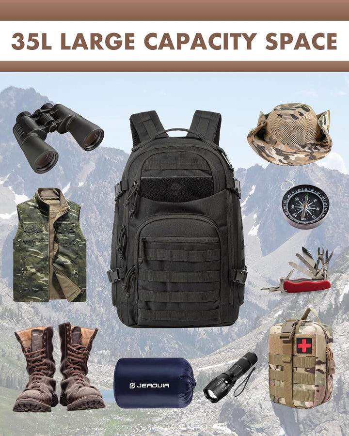 35L Outdoor Tactical Backpack with Molle System and Laptop Storage | Stornfield