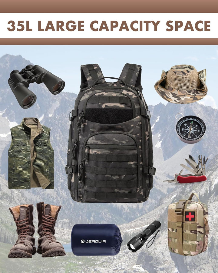 35L Outdoor Tactical Backpack with Molle System and Laptop Storage | Stornfield