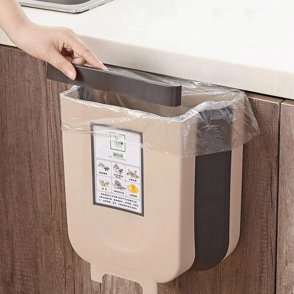 Stornfield Collapsible Cabinet Door Hanging Trash Bin