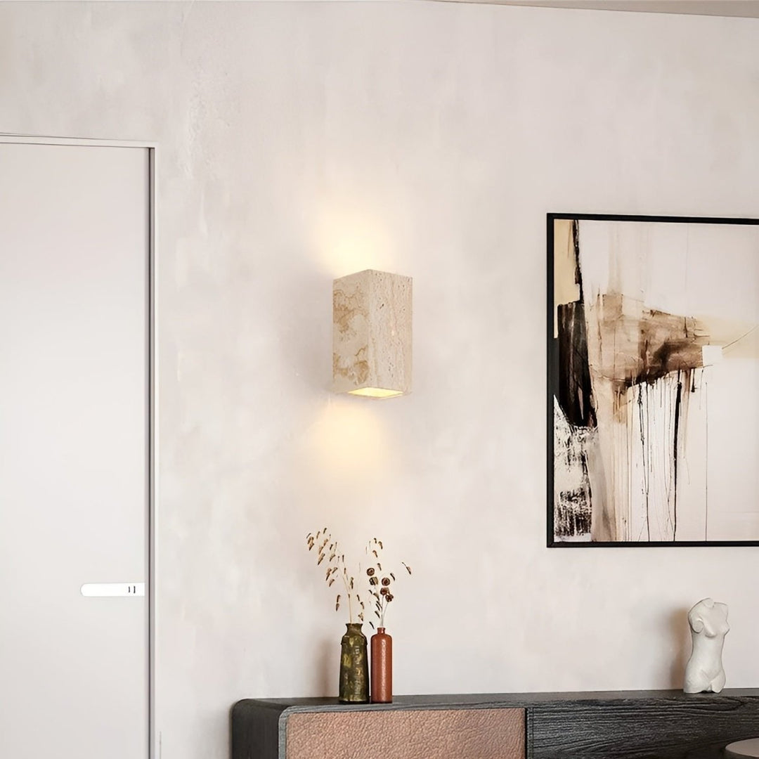 Stornfield | Travertine Wall Light for a Warm and Elegant Atmosphere