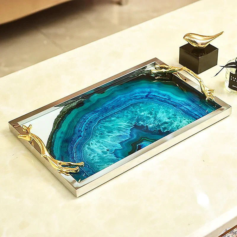 Blue Agate Tray Stornfield