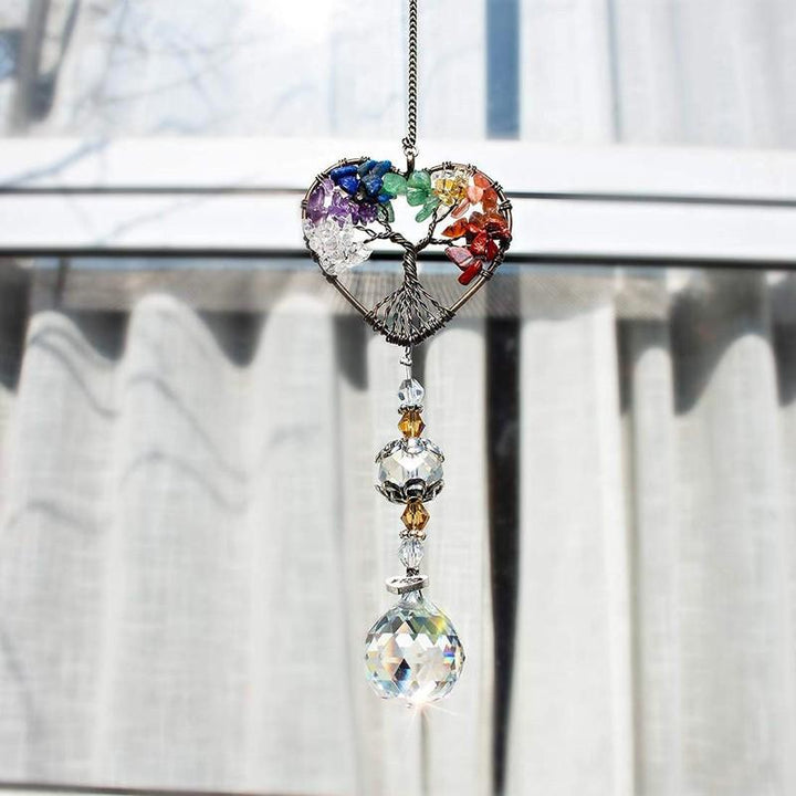Crystal Wind Chime Tree Of Life Suncatcher | Stornfield