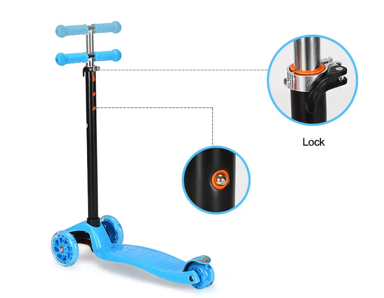 Roller 3 wheels with LED light (Blue or Pink) | Stornfield