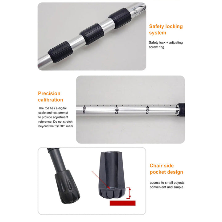 TrekPixin trekking poles adjustable T-grip | Stornfield