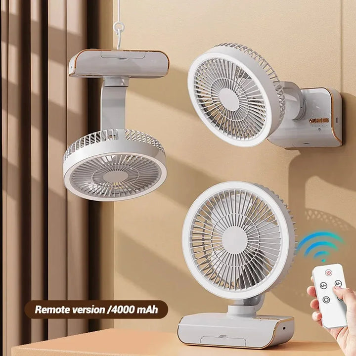 4000mAh Portable Air Conditioner Fan – Multi-Mode Silent Cooling Fan for Home & Camping | Stornfield