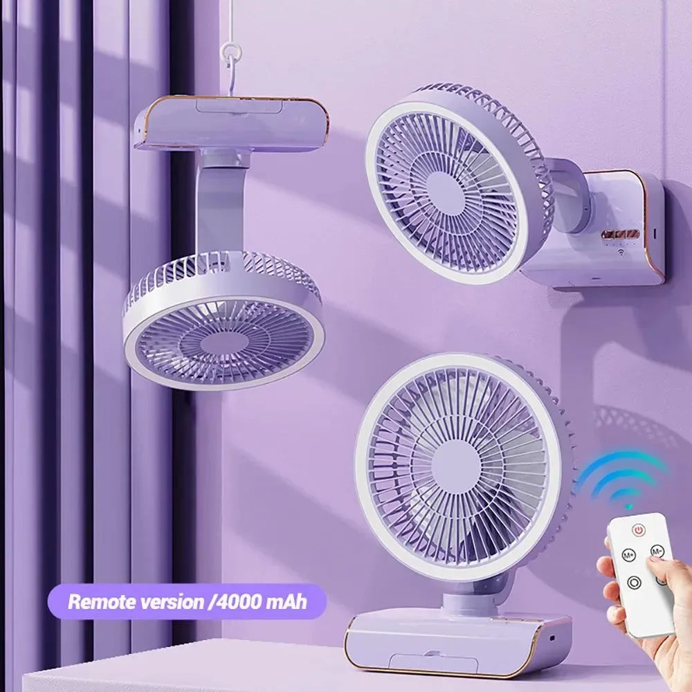 4000mAh Portable Air Conditioner Fan – Multi-Mode Silent Cooling Fan for Home & Camping | Stornfield
