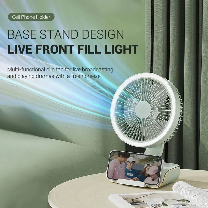 4000mAh Portable Air Conditioner Fan – Multi-Mode Silent Cooling Fan for Home & Camping | Stornfield