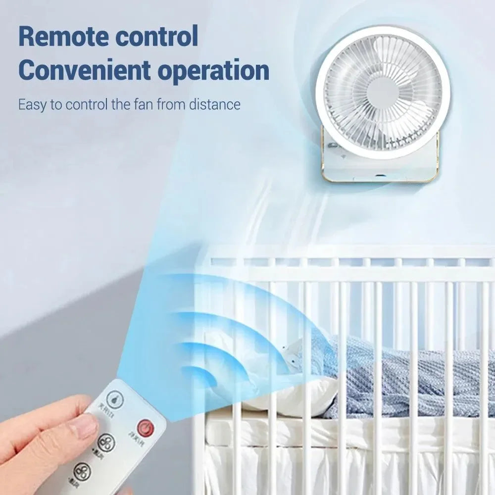 4000mAh Portable Air Conditioner Fan – Multi-Mode Silent Cooling Fan for Home & Camping | Stornfield